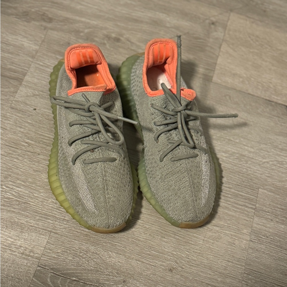Gray and Orange Sneakers